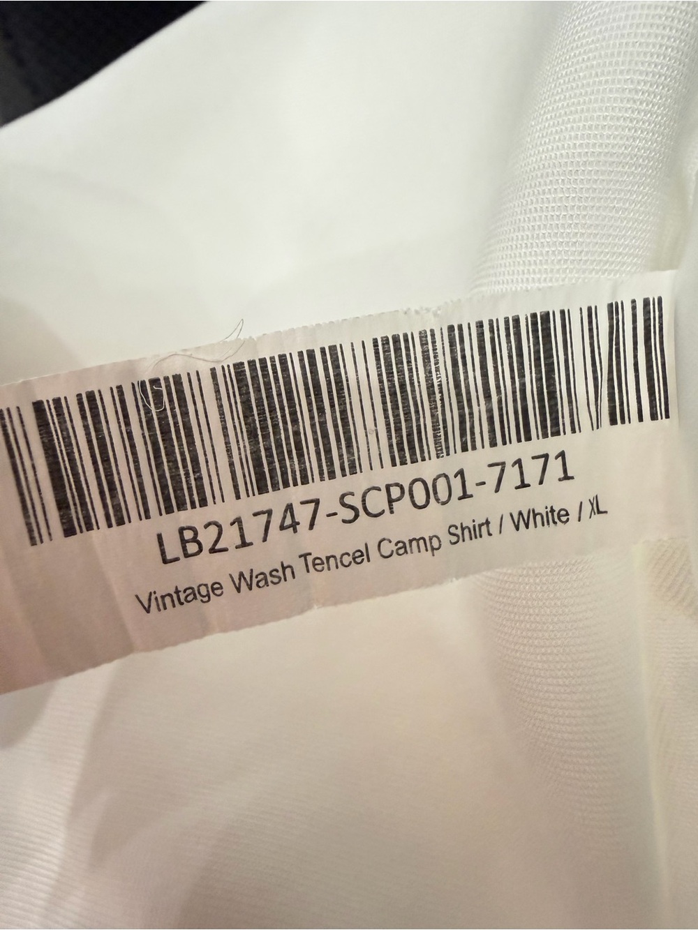 Quince White Vintage Wash Tencel Camp Shirt Size XL 36911 - Picture 8 of 9
